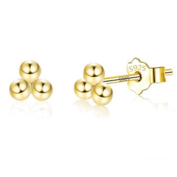 925 Sterling Silver Stud Earrings - Picture 2 of 10